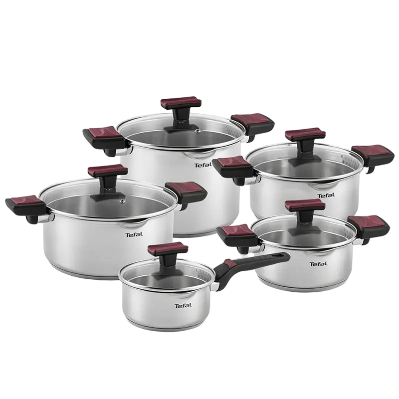 Набор посуды Tefal G723SA74, 6,1л, Серебристый