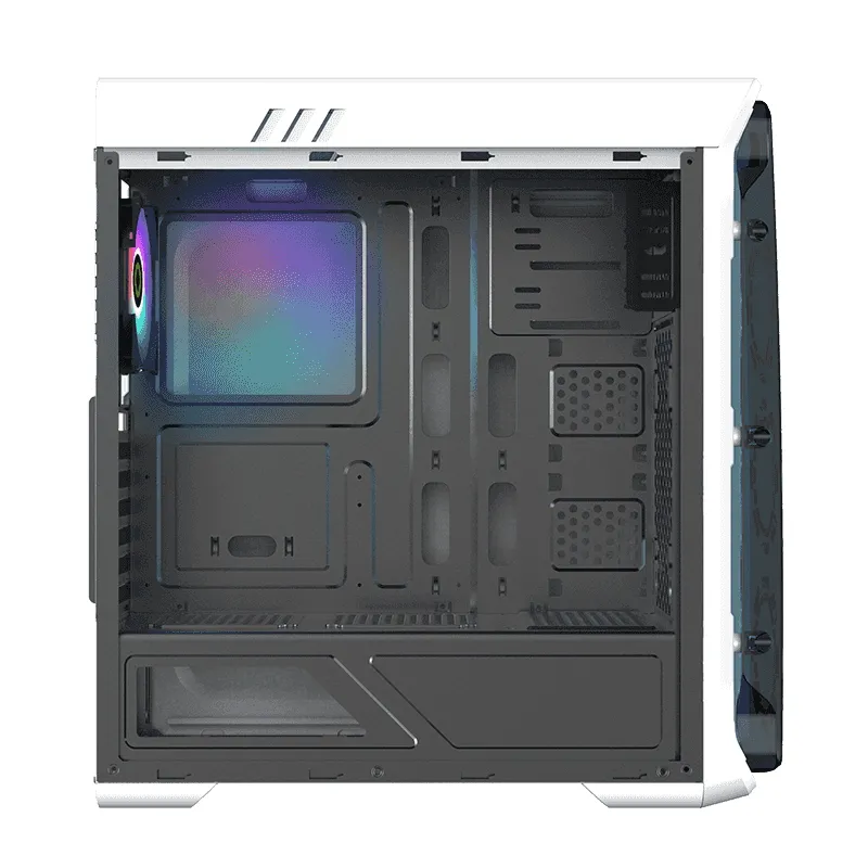 Carcasă PC Gamemax StarLight FRGB, Midi-Tower, ATX, Alb
