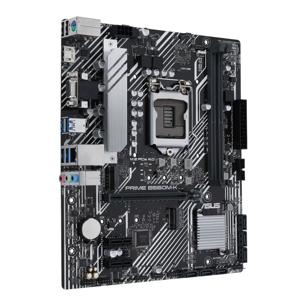 Материнская плата ASUS PRIME B560M-K, LGA1200, Intel B560, Micro-ATX