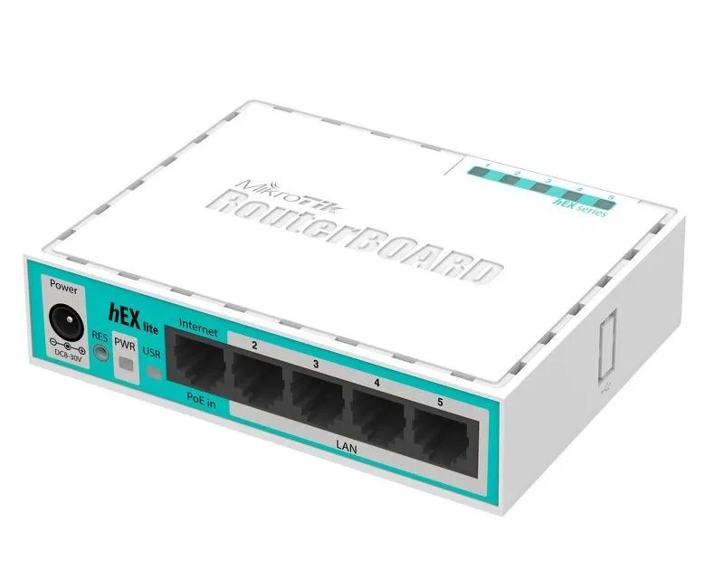 Маршрутизатор MikroTik hEX lite, Белый