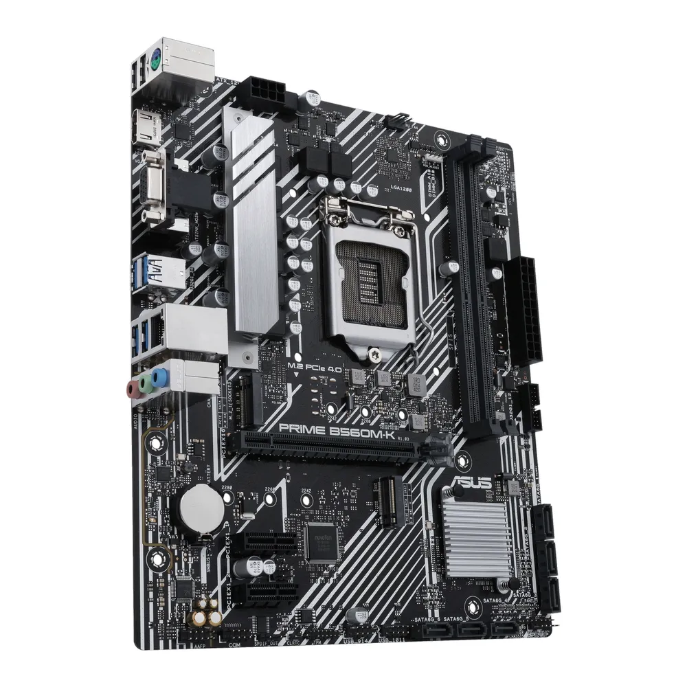 Материнская плата ASUS PRIME B560M-K, LGA1200, Intel B560, Micro-ATX