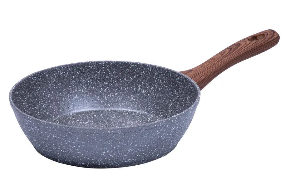 Сковорода глубокая RESTO 93052, 24см, Серый