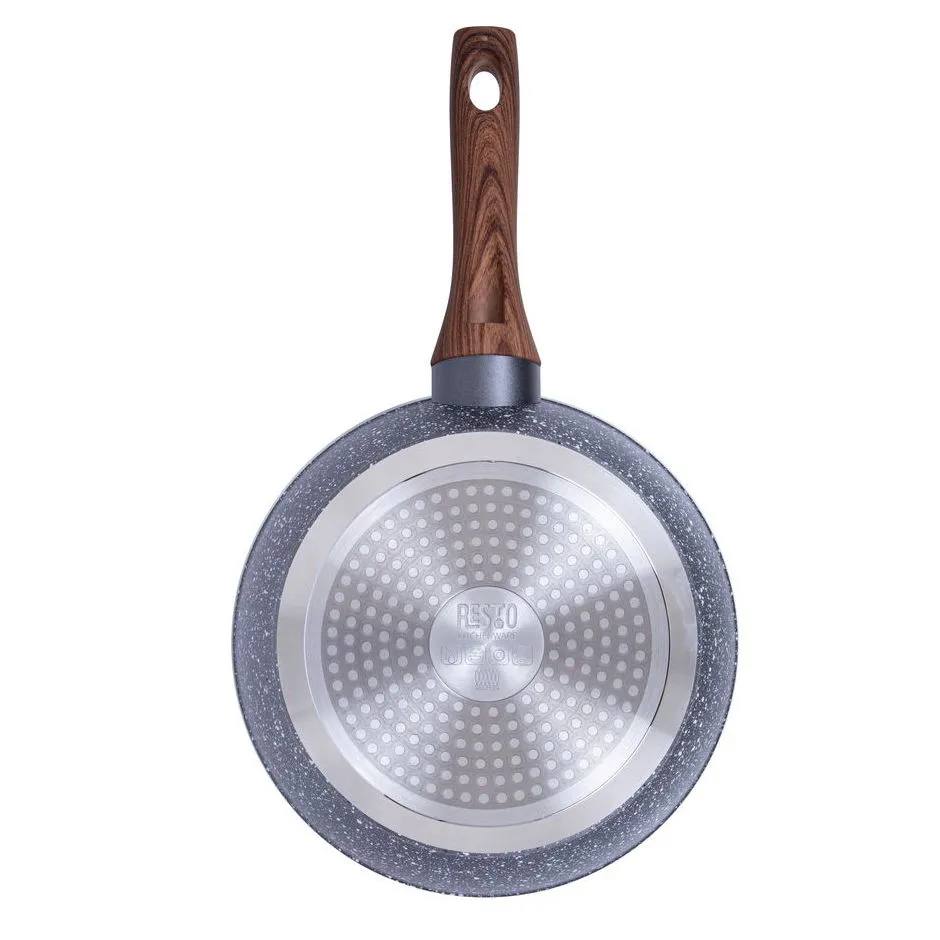 Сковорода глубокая RESTO 93052, 24см, Серый