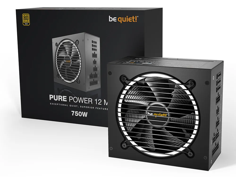 Блок питания для компьютеров be quiet! PURE POWER 12 M, 750Вт, ATX, Полностью модульный