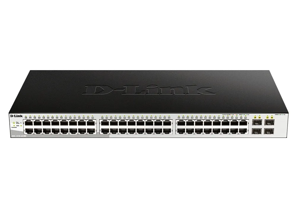 Сетевой коммутатор D-Link DGS-1210-52/ME, 48x 10/100/1000 Мбит/с, 4x SFP