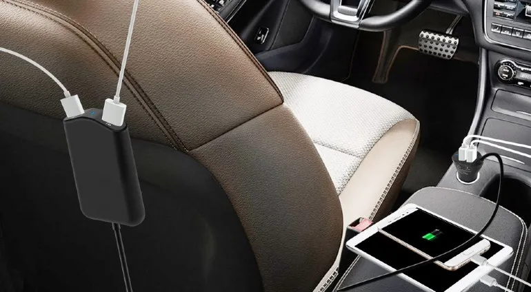 Автомобильное зарядное устройство Energenie EG-4U-CAR-01, Чёрный