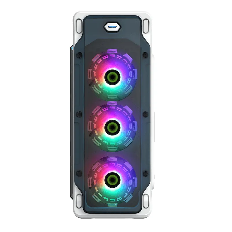 Carcasă PC Gamemax StarLight FRGB, Midi-Tower, ATX, Alb