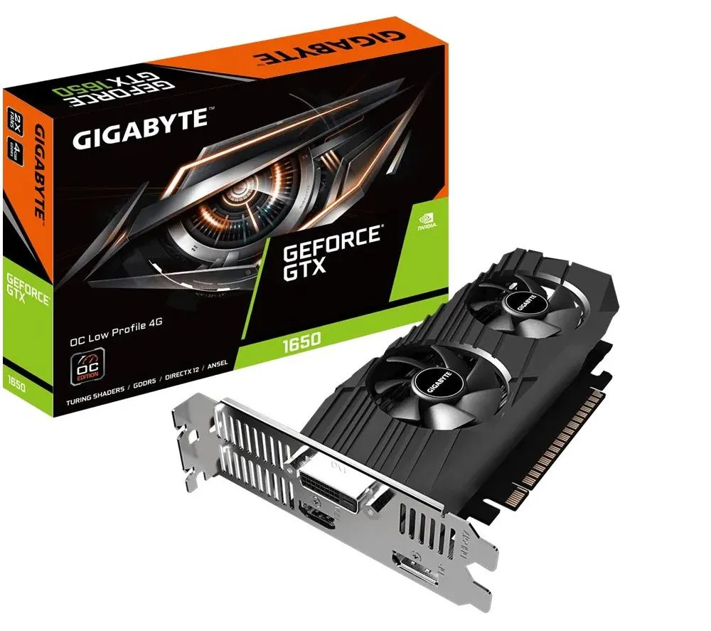 Видеокарта Gigabyte GV-N1650OC-4GL,  4ГБ GDDR5 128бит