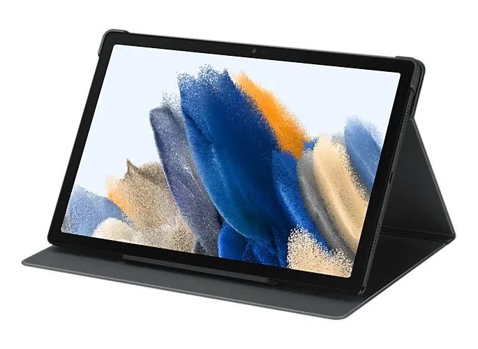 Husă pentru tabletă Samsung Tab A8 Book Cover, 10,5", Poliuretan, Gri închis