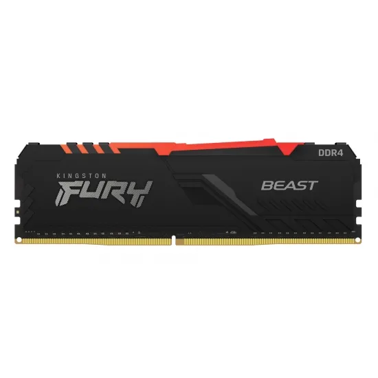 Оперативная память Kingston FURY Beast RGB, DDR4 SDRAM, 3000 MГц, 16Гб, KF430C15BBAK2/16