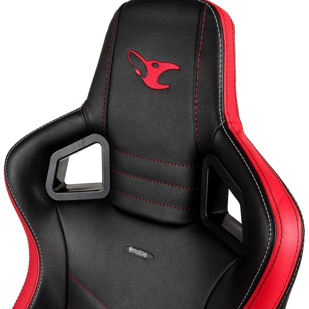 Scaun Gaming Noblechairs Epic, PU Piele, Negru/Rosu