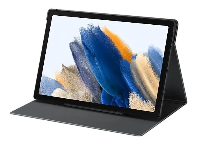 Husă pentru tabletă Samsung Tab A8 Book Cover, 10,5", Poliuretan, Gri închis
