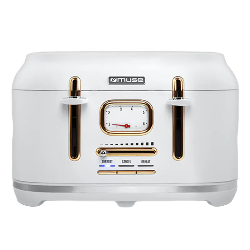 Тостер MUSE MS-131 W, Черный | Золотистый