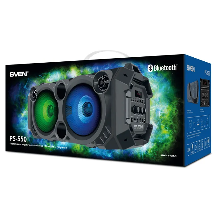 Boxă portabilă SVEN PS-550, Negru