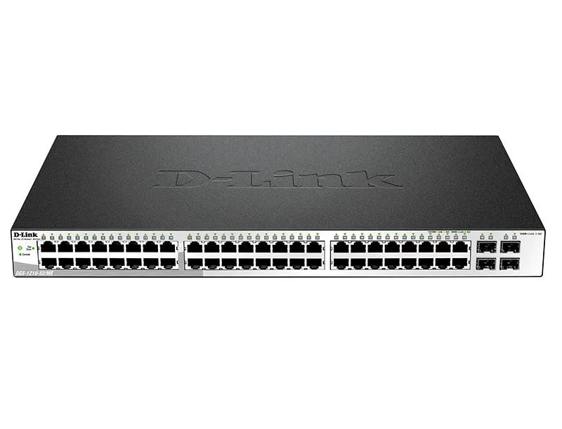 Сетевой коммутатор D-Link DGS-1210-52/ME, 48x 10/100/1000 Мбит/с, 4x SFP