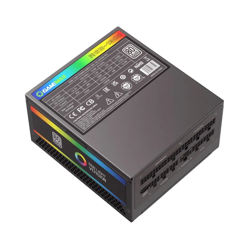 Sursă Alimentare PC Gamemax RGB-1300, 1300W, ATX, Complet modular