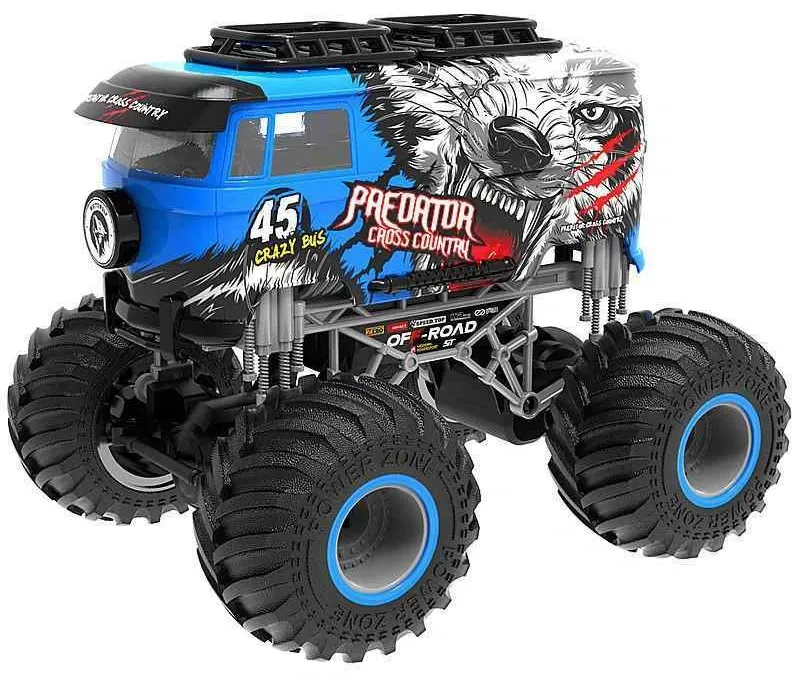 Jucărie cu telecomandă Crazon Oversize Wheel Cross-Road, 1:16, Albastru (333-19161B)