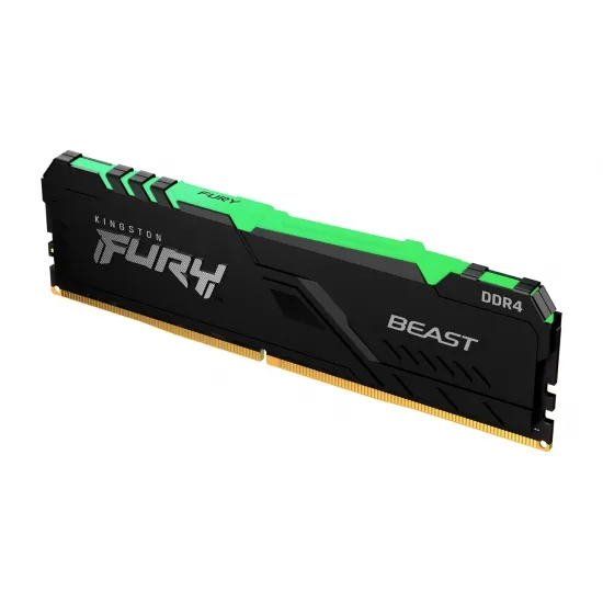 Оперативная память Kingston FURY Beast RGB, DDR4 SDRAM, 3000 MГц, 16Гб, KF430C15BBAK2/16