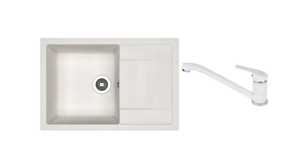 НАБОР мойка Dr Gans Techno 760 + SanDonna F 1066 alb