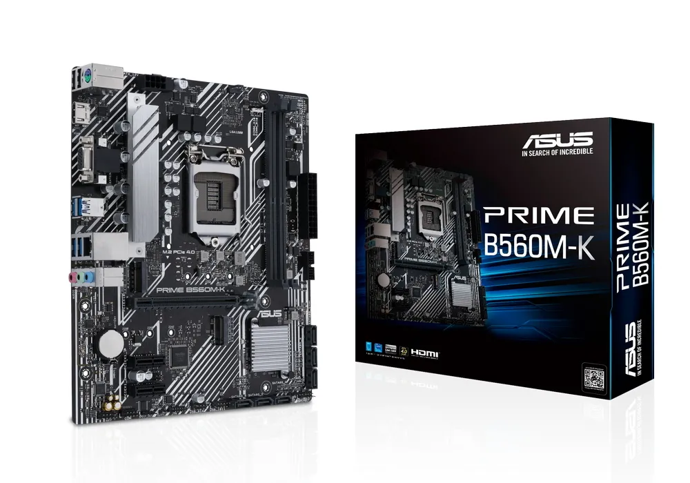 Материнская плата ASUS PRIME B560M-K, LGA1200, Intel B560, Micro-ATX