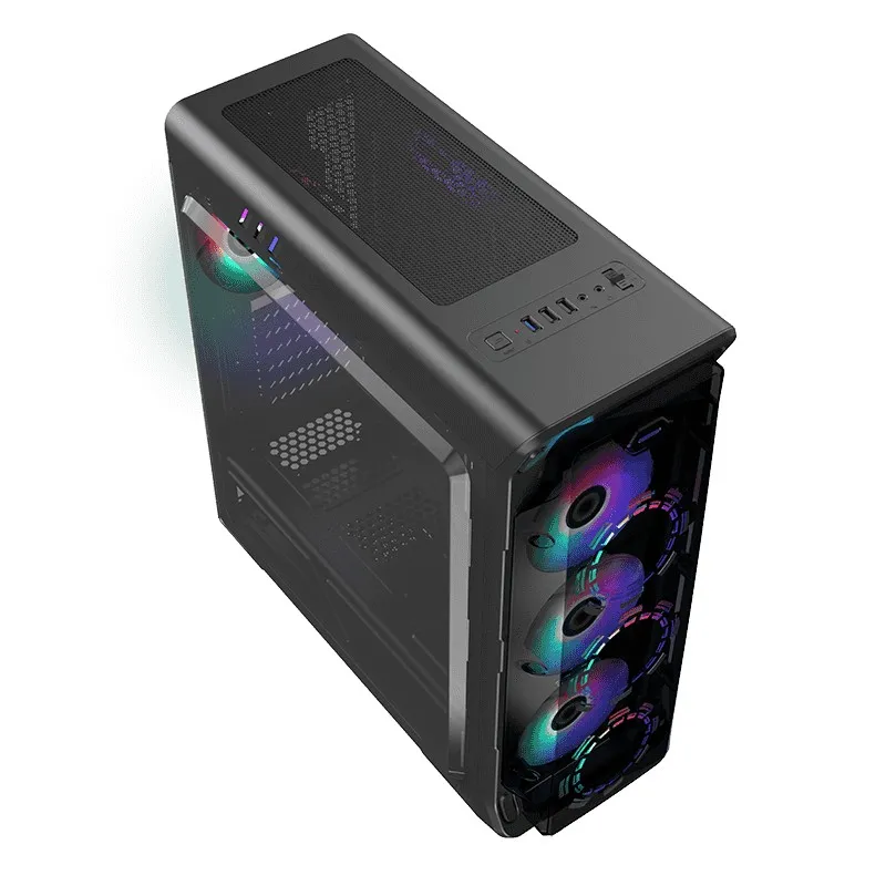 Carcasă PC Gamemax StarLight FRGB, Midi-Tower, ATX, Alb