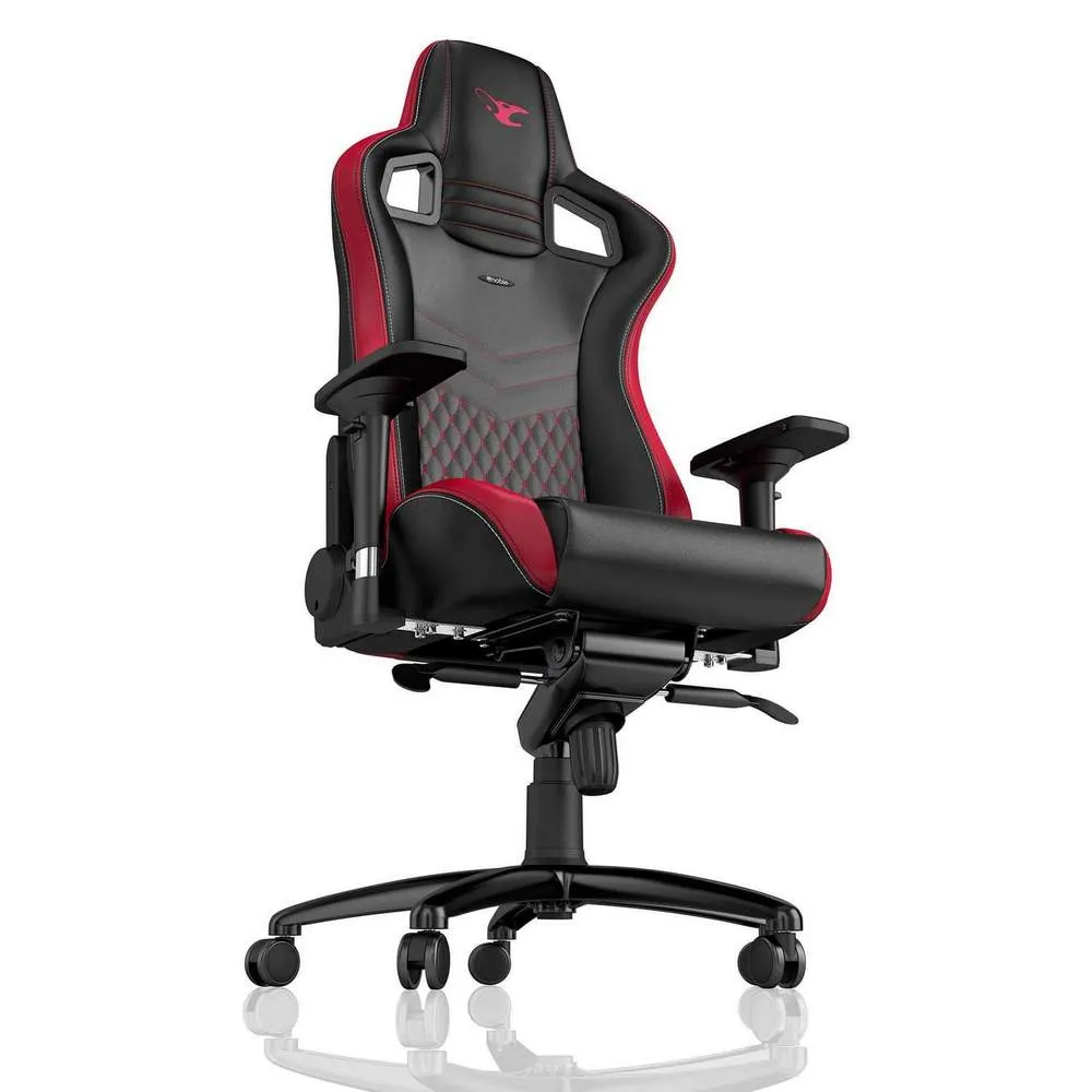 Scaun Gaming Noblechairs Epic, PU Piele, Negru/Rosu