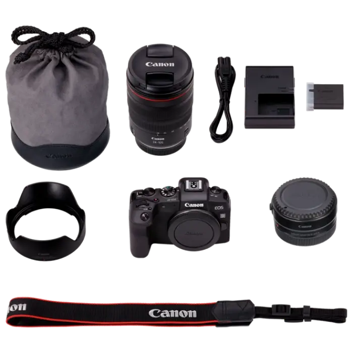 Aparat Foto Mirrorless Canon EOS R + RF 24-105 IS, Negru