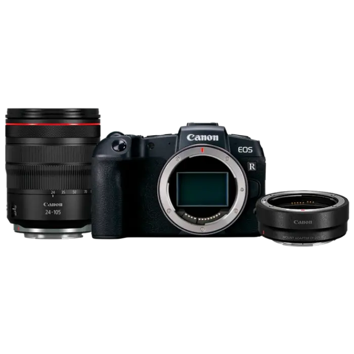 Aparat Foto Mirrorless Canon EOS R + RF 24-105 IS, Negru