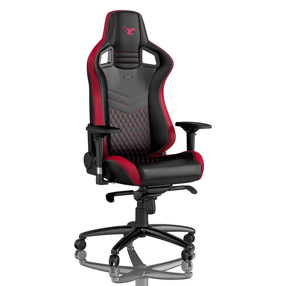 Scaun Gaming Noblechairs Epic, PU Piele, Negru/Rosu
