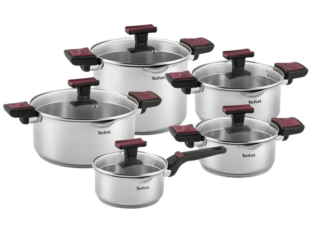 Набор посуды Tefal G723SA74, 6,1л, Серебристый
