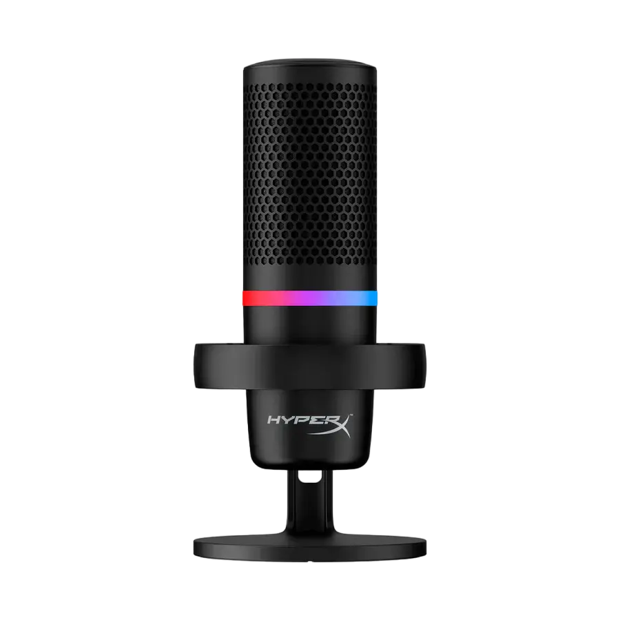 Игровой Микрофон HyperX DuoCast, Проводной аналоговый, Чёрный