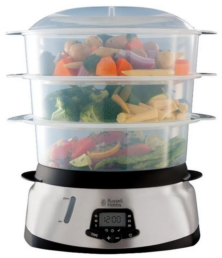 Пароварка Russell Hobbs MaxiCook, Нержавеющая сталь