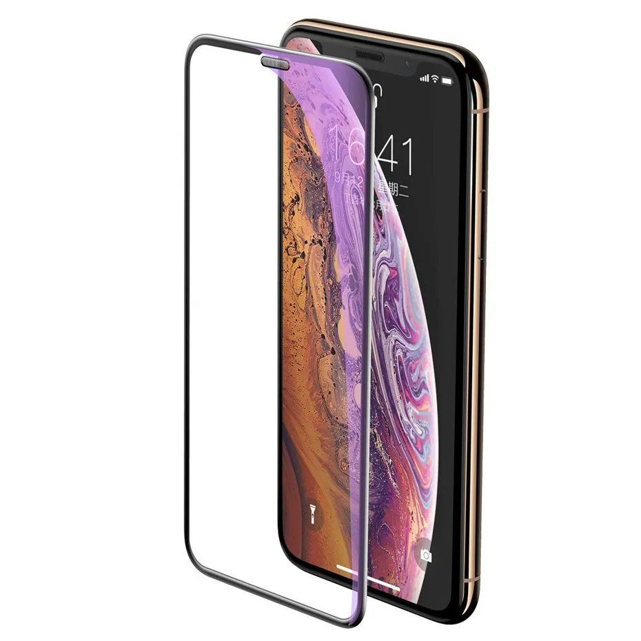 Sticlă de protecție Cellularline Tempered Glass for iPhone X/XS/11 Pro, Negru
