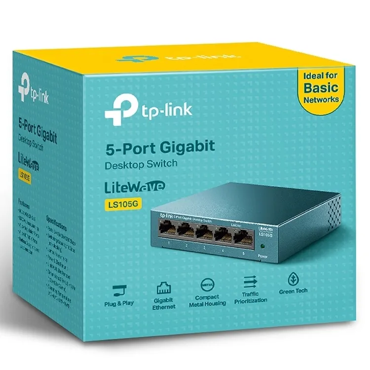 Сетевой коммутатор TP-LINK LS105G, 5x 10/100/1000 Мбит/с
