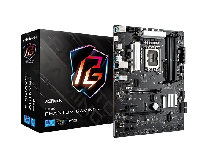 Материнская плата ASRock Z690 Phantom Gaming 4, LGA1700, Intel Z690, ATX