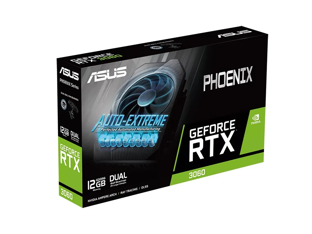 VGA ASUS RTX3060 12GB GDDR6 Phoenix V2 (PH-RTX3060-12G-V2)