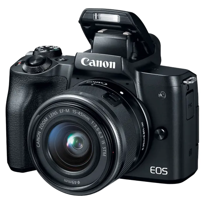 Aparat Foto Mirrorless Canon EOS M50 + EF-M 15-45 IS, Negru