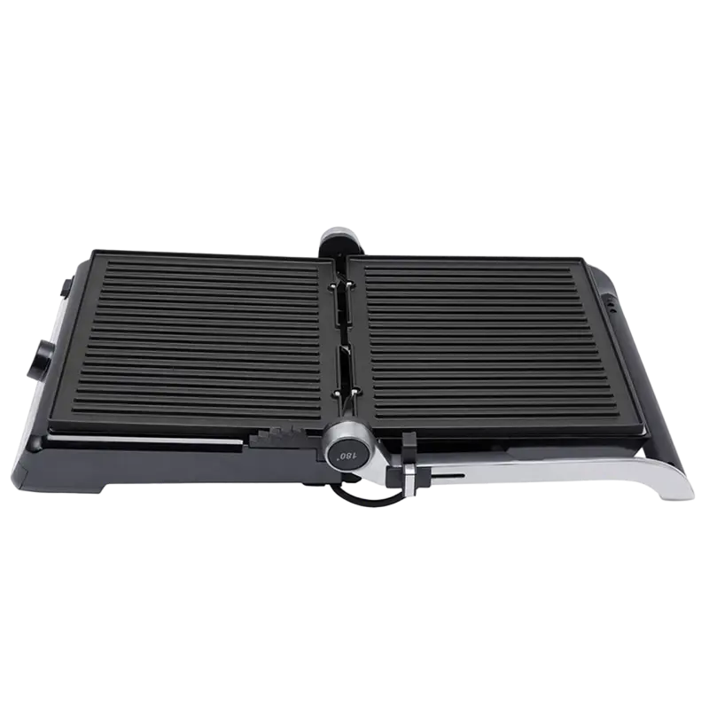 Grătar electric Polaris PGP2102, 2000W, Argintiu