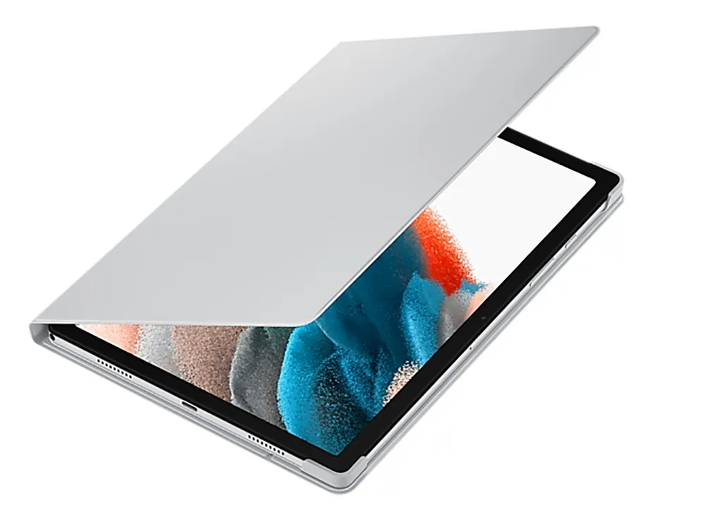 Чехол для планшета Samsung Tab A8 Book Cover, 10,5", Полиуретан, Серебристый