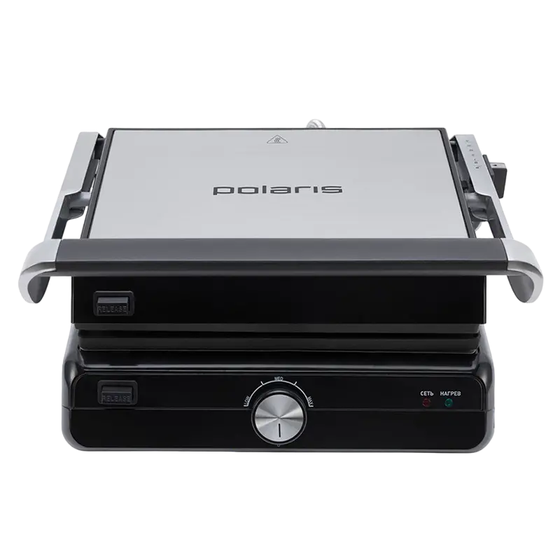 Grătar electric Polaris PGP2102, 2000W, Argintiu