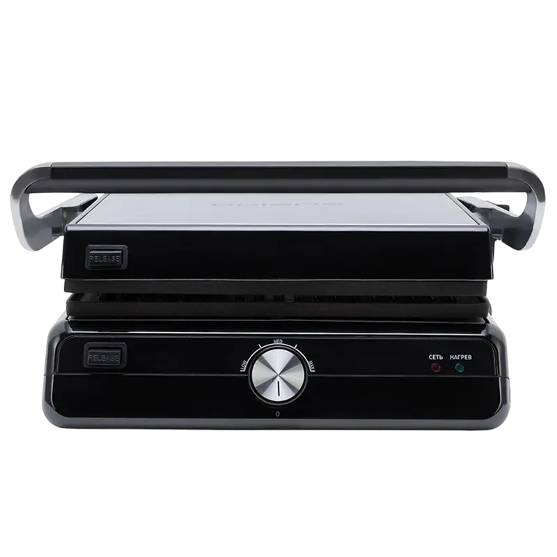 Grătar electric Polaris PGP2102, 2000W, Argintiu