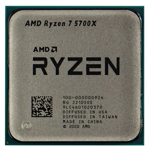 Процессор AMD Ryzen 7 5700X, Нет встроенной графики, Tray