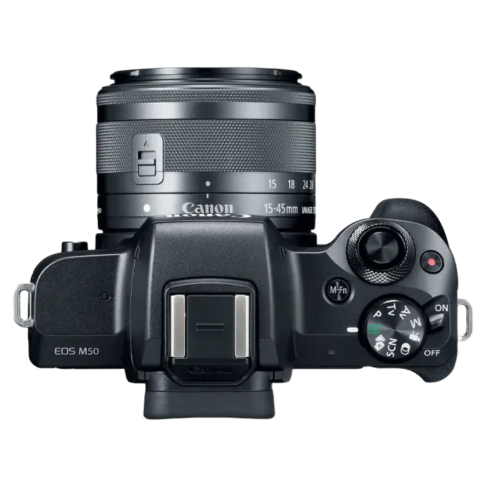 Aparat Foto Mirrorless Canon EOS M50 + EF-M 15-45 IS, Negru