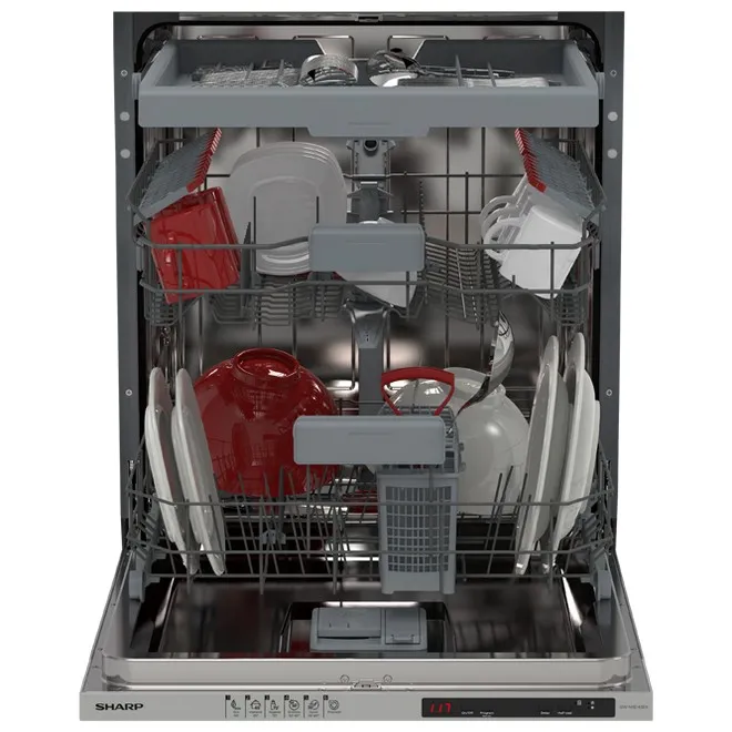 Mașină de spălat vase Sharp QWNI1EI45EXEU, Alb