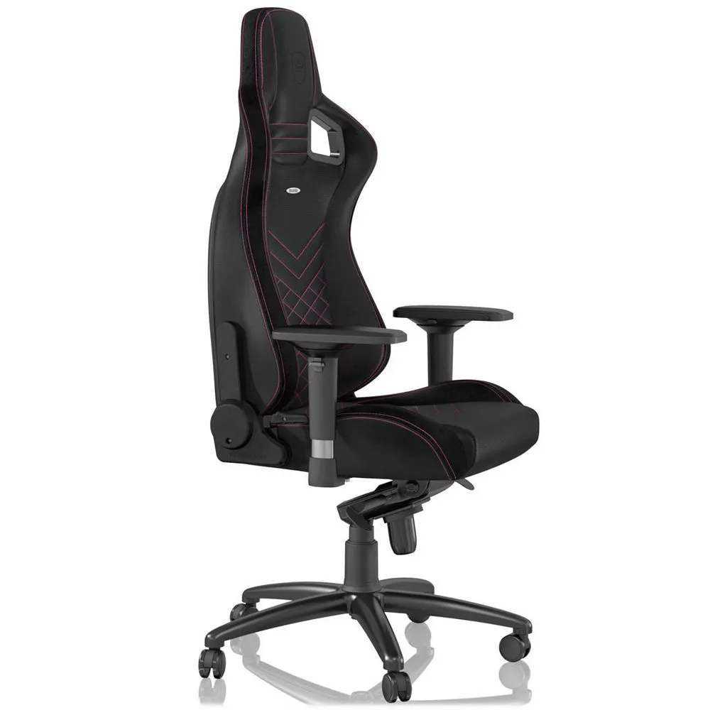 Scaun Gaming Noblechairs Epic, PU Piele, Negru/Roz