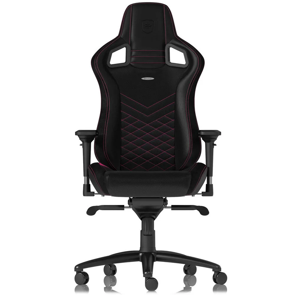 Scaun Gaming Noblechairs Epic, PU Piele, Negru/Roz