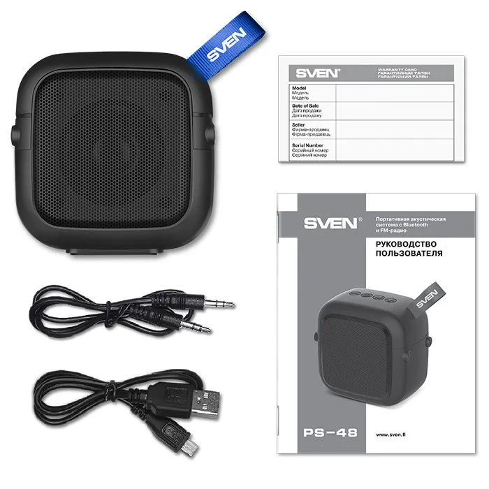 Boxă portabilă SVEN PS-48, Negru