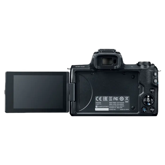 Aparat Foto Mirrorless Canon EOS M50 + EF-M 15-45 IS, Negru