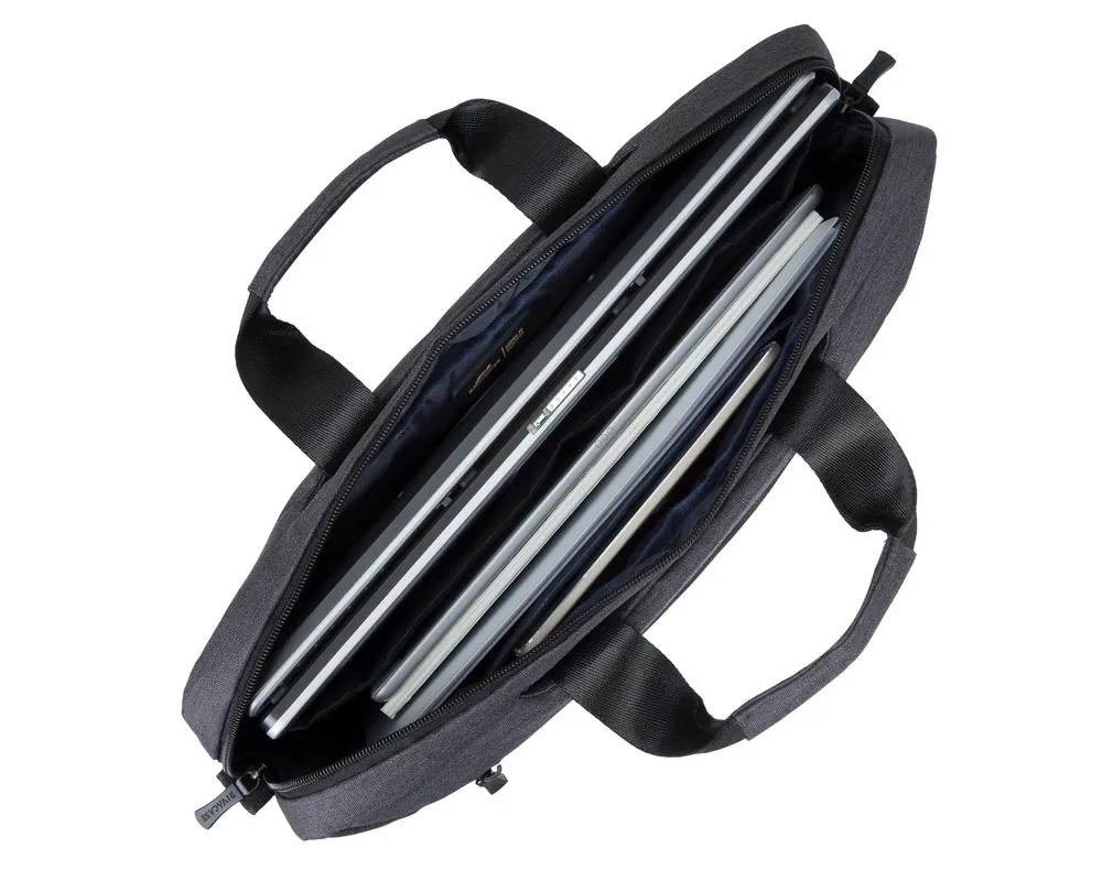 Geantă pentru Laptop RivaCase Suzuka, 15.6", Poliester, Negru