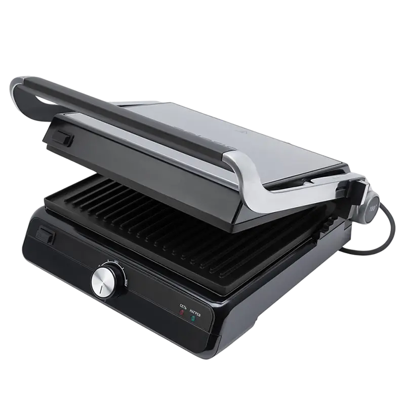 Grătar electric Polaris PGP2102, 2000W, Argintiu